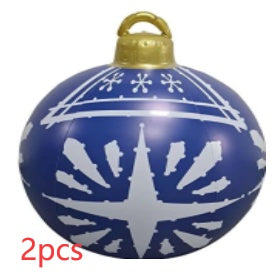 Christmas Ornament Ball Outdoor Pvc 60CM Inflatable Decorated Ball PVC Giant Big Large Balls Xmas Tree Decorations Toy Ball Christmas Ornament Ball Outdoor Pvc 60CM Inflatable Decorated Ball PVC Giant Big Large Balls Xmas Tree Decorations Toy Ball