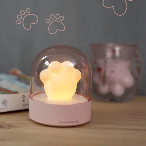 Exquisite Night Light Cat Paw Light USB Charging Music Box Warm Musical Lamp Cats Paw Lamp For Kids Children Gift Desktop Decor Exquisite Night Light Cat Paw Light USB Charging Music Box Warm Musical Lamp Cats Paw Lamp For Kids Children Gift Desktop Decor