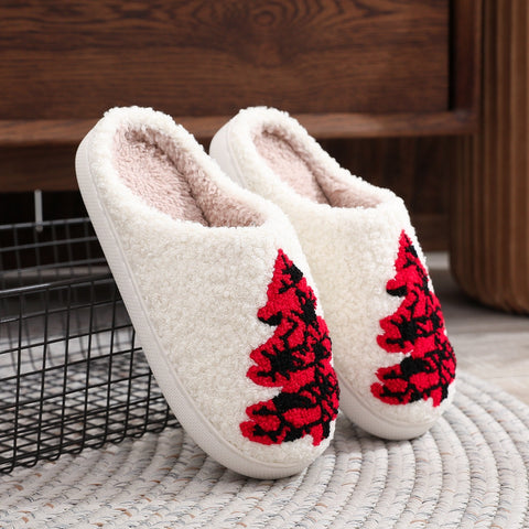 Christmas Tree Home Slippers Fashion Non-slip Floor Bedroom Slipper For Women Fuzzy House Shoes Winter Christmas Tree Home Slippers Fashion Non-slip Floor Bedroom Slipper For Women Fuzzy House Shoes Winter