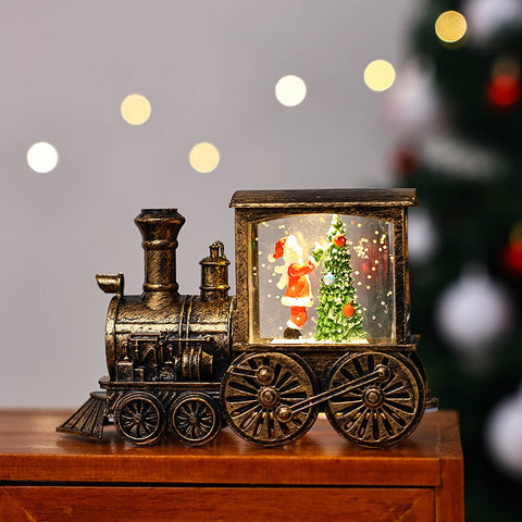 Christmas Gift Train Decoration Small Night Lamp Christmas Gift Train Decoration Small Night Lamp