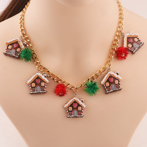 New Christmas Tree Bell Santa Claus Necklace Creative Personalized Pendant Clavicle Chain Women's Jewelry New Christmas Tree Bell Santa Claus Necklace Creative Personalized Pendant Clavicle Chain Women's Jewelry