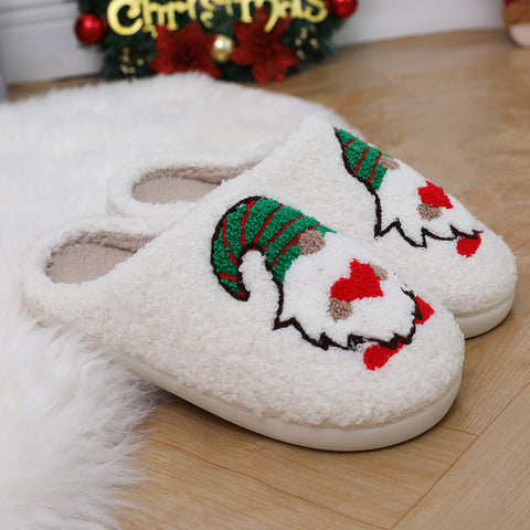 Cute Cartoon Santa Claus Home Slippers Couple Indoor Floor Bedroom Slipper Christmas Warm Shoes Women Men Cute Cartoon Santa Claus Home Slippers Couple Indoor Floor Bedroom Slipper Christmas Warm Shoes Women Men