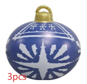Christmas Ornament Ball Outdoor Pvc 60CM Inflatable Decorated Ball PVC Giant Big Large Balls Xmas Tree Decorations Toy Ball Christmas Ornament Ball Outdoor Pvc 60CM Inflatable Decorated Ball PVC Giant Big Large Balls Xmas Tree Decorations Toy Ball