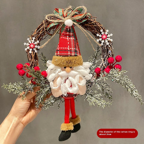 Old Man Snowman Elk Vine Ring Christmas Old Man Snowman Elk Vine Ring Christmas