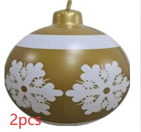 Christmas Ornament Ball Outdoor Pvc 60CM Inflatable Decorated Ball PVC Giant Big Large Balls Xmas Tree Decorations Toy Ball Christmas Ornament Ball Outdoor Pvc 60CM Inflatable Decorated Ball PVC Giant Big Large Balls Xmas Tree Decorations Toy Ball