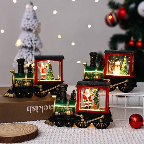 Christmas Gift Train Decoration Small Night Lamp Christmas Gift Train Decoration Small Night Lamp