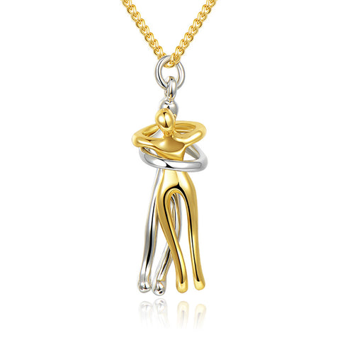 Love Hug Necklace Unisex Men Women Couple Jewelry Simple Temperament Clavicle Chain Valentines Day Lover Gift Love Hug Necklace Unisex Men Women Couple Jewelry Simple Temperament Clavicle Chain Valentines Day Lover Gift