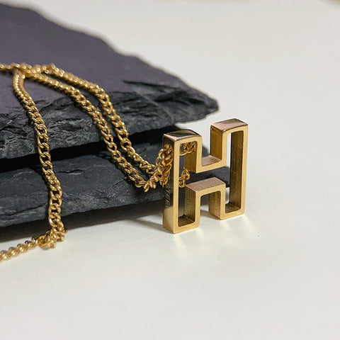 Fashion Titanium Steel Monogram Necklace Fashion Titanium Steel Monogram Necklace