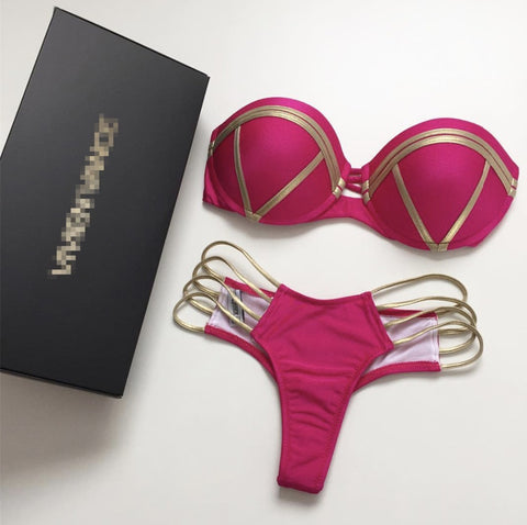 Luxe Comfort - Excellent Halter Bikini Set for Lightweight Underwater Elegance Luxe Comfort - Excellent Halter Bikini Set for Lightweight Underwater Elegance