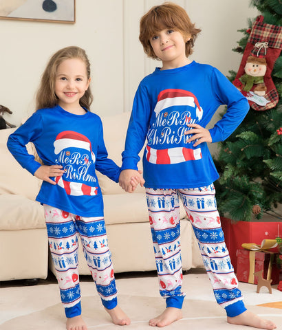 Matching Family Pajamas Sets Christmas PJ's Letter Print Top And Plaid Pants Jammies Sleepwear Matching Family Pajamas Sets Christmas PJ's Letter Print Top And Plaid Pants Jammies Sleepwear