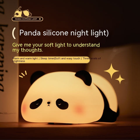 Panda Night Lights For Kids Cute Animal Silicone Timing Rechargeable Lamp Cartoon Panda Bedroom Decoration Kids Boys Girls Gift Panda Night Lights For Kids Cute Animal Silicone Timing Rechargeable Lamp Cartoon Panda Bedroom Decoration Kids Boys Girls Gift