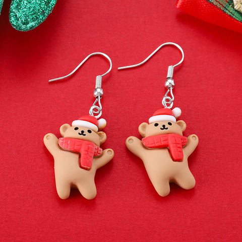 Cartoon Creative Christmas Earrings Fashion Cartoon Creative Christmas Earrings Fashion