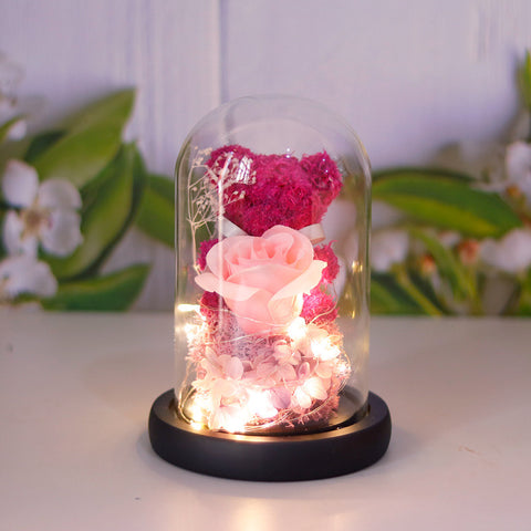 Little Bear Glass Cover Ornaments Christmas Valentine's Day Gift Home Decor Little Bear Glass Cover Ornaments Christmas Valentine's Day Gift Home Decor