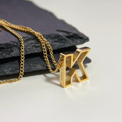 Fashion Titanium Steel Monogram Necklace Fashion Titanium Steel Monogram Necklace