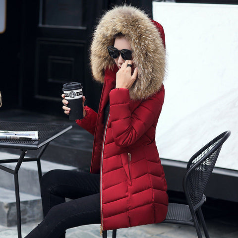 Winter jacket women fashion slim long cotton-padded Hooded jacket parka female wadded jacket outerwear winter coat women Winter jacket women fashion slim long cotton-padded Hooded jacket parka female wadded jacket outerwear winter coat women