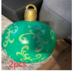 Christmas Ornament Ball Outdoor Pvc 60CM Inflatable Decorated Ball PVC Giant Big Large Balls Xmas Tree Decorations Toy Ball Christmas Ornament Ball Outdoor Pvc 60CM Inflatable Decorated Ball PVC Giant Big Large Balls Xmas Tree Decorations Toy Ball