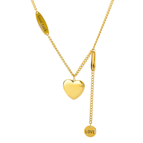 Fashion Jewelry Multilayer Heart Pendant Necklaces For Women Stainless Steel Chain Choker Zircon Moon Star Necklace Femme Wedding Jewelry Gift Fashion Jewelry Multilayer Heart Pendant Necklaces For Women Stainless Steel Chain Choker Zircon Moon Star Necklace Femme Wedding Jewelry Gift