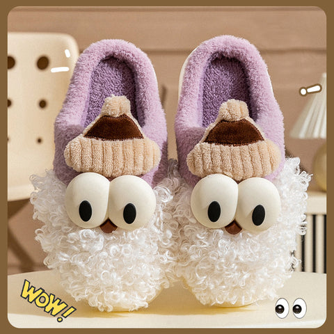 Cartoon Bearded Santa Claus Slippers Home Warm Non-slip Plush Cotton Shoes Christmas Couple Floor Bedroom Slipper Women Men Cartoon Bearded Santa Claus Slippers Home Warm Non-slip Plush Cotton Shoes Christmas Couple Floor Bedroom Slipper Women Men