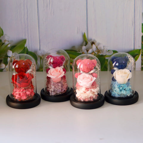 Little Bear Glass Cover Ornaments Christmas Valentine's Day Gift Home Decor Little Bear Glass Cover Ornaments Christmas Valentine's Day Gift Home Decor