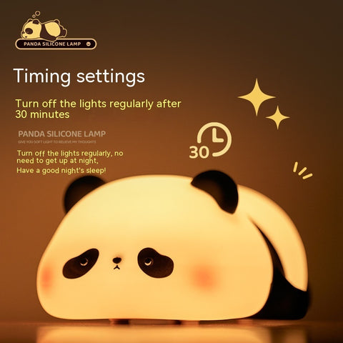 Panda Night Lights For Kids Cute Animal Silicone Timing Rechargeable Lamp Cartoon Panda Bedroom Decoration Kids Boys Girls Gift Panda Night Lights For Kids Cute Animal Silicone Timing Rechargeable Lamp Cartoon Panda Bedroom Decoration Kids Boys Girls Gift