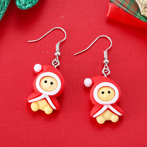 Cartoon Creative Christmas Earrings Fashion Cartoon Creative Christmas Earrings Fashion