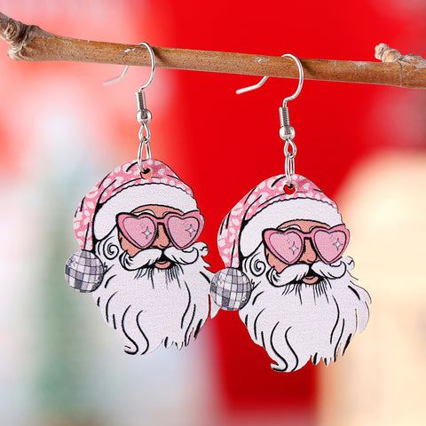Funny Santa Claus Earrings Christmas Pendant Earrings Gift Funny Santa Claus Earrings Christmas Pendant Earrings Gift