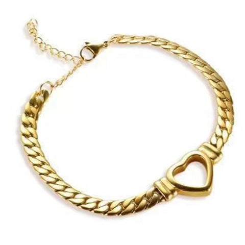 Personalized Love Chain Necklace Bracelet For Women Fashion Titanium Steel Non-fading Clavicle Chain Jewelry Personalized Love Chain Necklace Bracelet For Women Fashion Titanium Steel Non-fading Clavicle Chain Jewelry