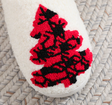 Christmas Tree Home Slippers Fashion Non-slip Floor Bedroom Slipper For Women Fuzzy House Shoes Winter Christmas Tree Home Slippers Fashion Non-slip Floor Bedroom Slipper For Women Fuzzy House Shoes Winter