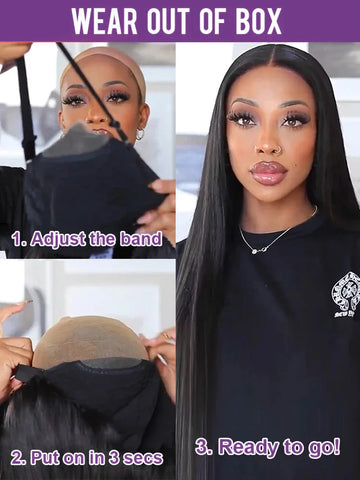 Ready-to-Wear 13x4 Brazilian Bone Straight Lace Front Wig - Preplucked, Glueless, No Hassle Ready-to-Wear 13x4 Brazilian Bone Straight Lace Front Wig - Preplucked, Glueless, No Hassle