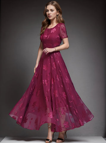 Timeless Women's Maxi Dress - Floral Elegance for Chic Summer Evenings Timeless Women's Maxi Dress - Floral Elegance for Chic Summer Evenings