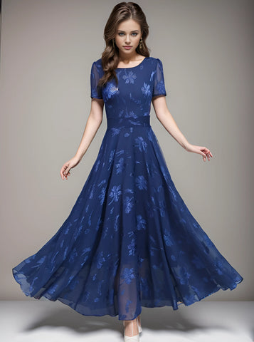 Timeless Women's Maxi Dress - Floral Elegance for Chic Summer Evenings Timeless Women's Maxi Dress - Floral Elegance for Chic Summer Evenings