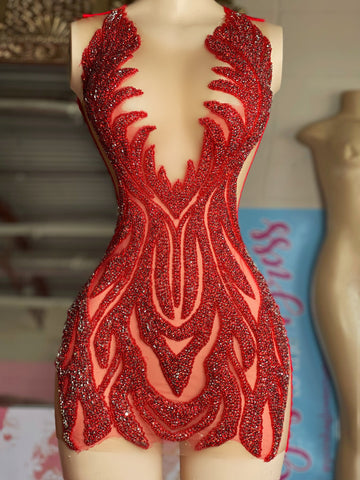 Seductive Splendor - Beaded Crystals Homecoming Gowns for Black Girls' Celebration Seductive Splendor - Beaded Crystals Homecoming Gowns for Black Girls' Celebration