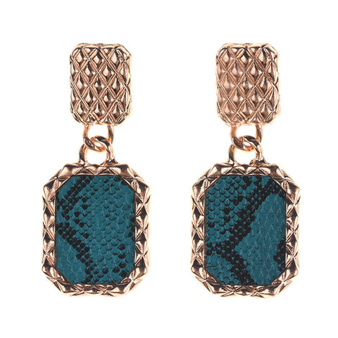 Bohemian Geometric Dangle Earrings - Multicolored Metal for Women Bohemian Geometric Dangle Earrings - Multicolored Metal for Women