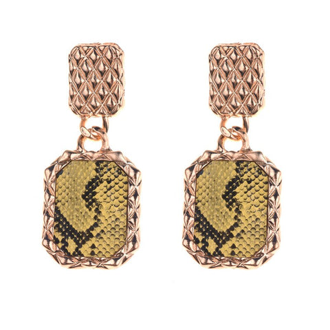 Bohemian Geometric Dangle Earrings - Multicolored Metal for Women Bohemian Geometric Dangle Earrings - Multicolored Metal for Women