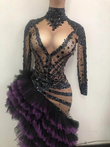 Singer's Ultimate Long Dress - Nightclub, Stage, and Party Elegance for Women Singer's Ultimate Long Dress - Nightclub, Stage, and Party Elegance for Women