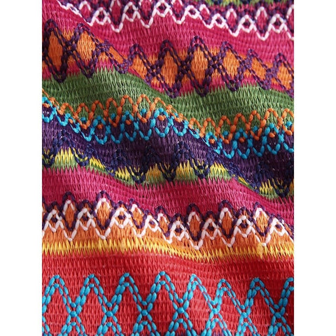 Colorful Zig Zag Cut Out - Backless Dress Colorful Zig Zag Cut Out - Backless Dress