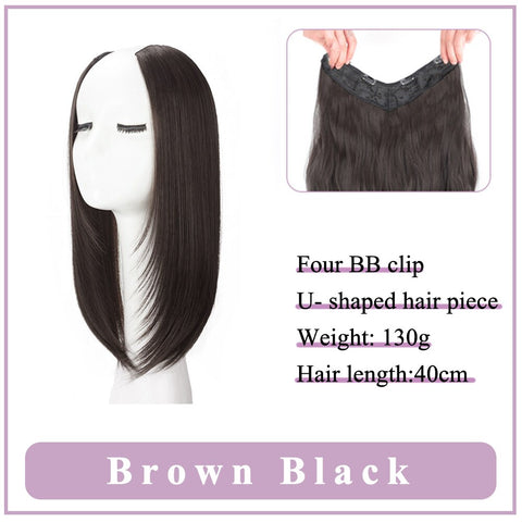 V-Shaped Synthetic Wig - Women's Long Hair Extension for Volume & Style V-Shaped Synthetic Wig - Women's Long Hair Extension for Volume & Style