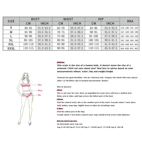 Solid Wavy Fabric Bikini Set - Women's Push-Up Swimwear Solid Wavy Fabric Bikini Set - Women's Push-Up Swimwear