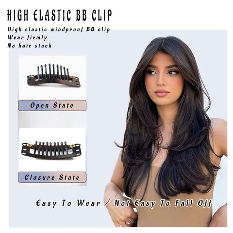 V-Shaped Synthetic Wig - Women's Long Hair Extension for Volume & Style V-Shaped Synthetic Wig - Women's Long Hair Extension for Volume & Style