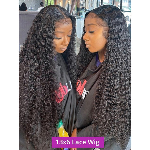 Transparent Water Wave Lace Front Wig - Curly Human Hair Transparent Water Wave Lace Front Wig - Curly Human Hair