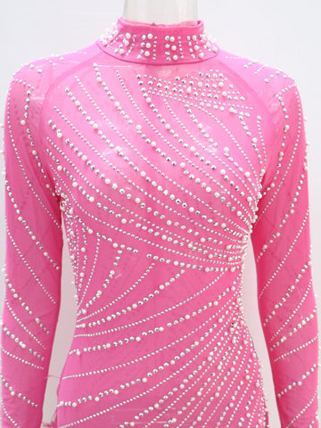 Rhinestone Feather Mini Dress - New Spring Women's Party Outfit Rhinestone Feather Mini Dress - New Spring Women's Party Outfit