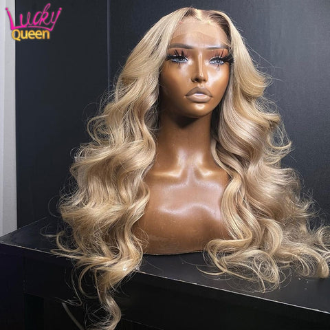Honey Blonde Barbie Body Wave 13X6 Frontal Wig - Transparent Lace Honey Blonde Barbie Body Wave 13X6 Frontal Wig - Transparent Lace