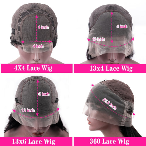 HD Transparent Body Wave Lace Front Wigs - Pre Plucked, Human Hair HD Transparent Body Wave Lace Front Wigs - Pre Plucked, Human Hair