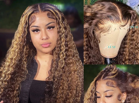 Melodie 220% HD Deep Wave Ombre Lace Front Wig - 30-40 Inches Melodie 220% HD Deep Wave Ombre Lace Front Wig - 30-40 Inches