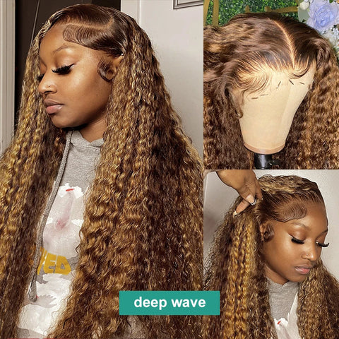 Melodie 220% HD Deep Wave Ombre Lace Front Wig - 30-40 Inches Melodie 220% HD Deep Wave Ombre Lace Front Wig - 30-40 Inches
