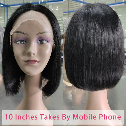 T Part Bob Lace Front Human Hair Wig - Brazilian Straight Short Bob T Part Bob Lace Front Human Hair Wig - Brazilian Straight Short Bob
