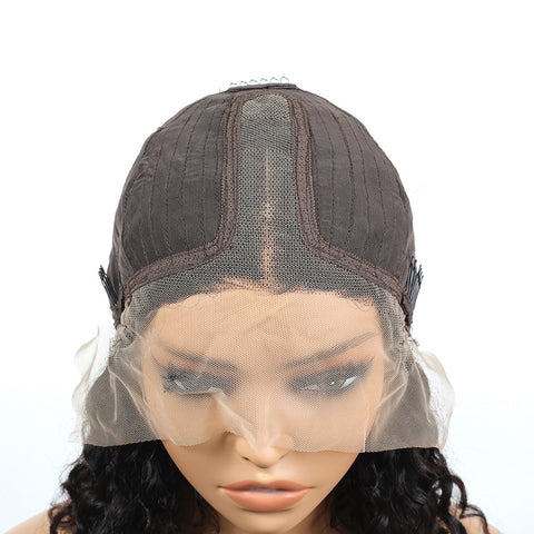 Black Curly Bob Lace Front Wig - 100% Remy Human Hair Black Curly Bob Lace Front Wig - 100% Remy Human Hair