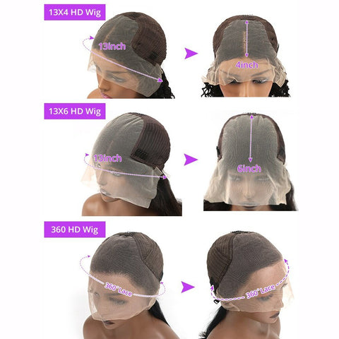 Transparent Water Wave Lace Front Wig - Curly Human Hair Transparent Water Wave Lace Front Wig - Curly Human Hair