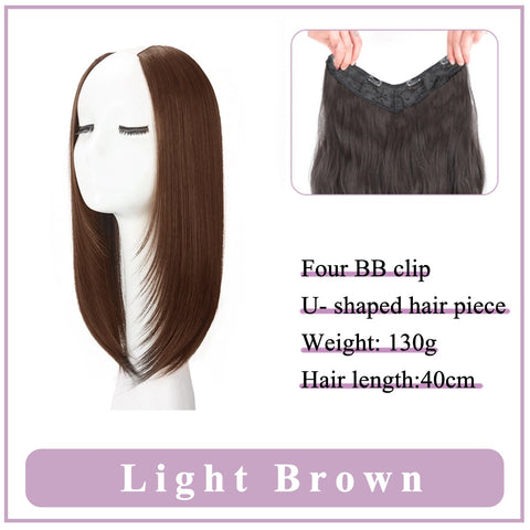 V-Shaped Synthetic Wig - Women's Long Hair Extension for Volume & Style V-Shaped Synthetic Wig - Women's Long Hair Extension for Volume & Style