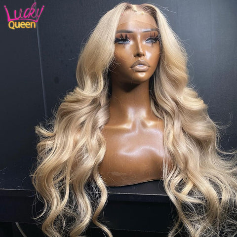 Honey Blonde Barbie Body Wave 13X6 Frontal Wig - Transparent Lace Honey Blonde Barbie Body Wave 13X6 Frontal Wig - Transparent Lace